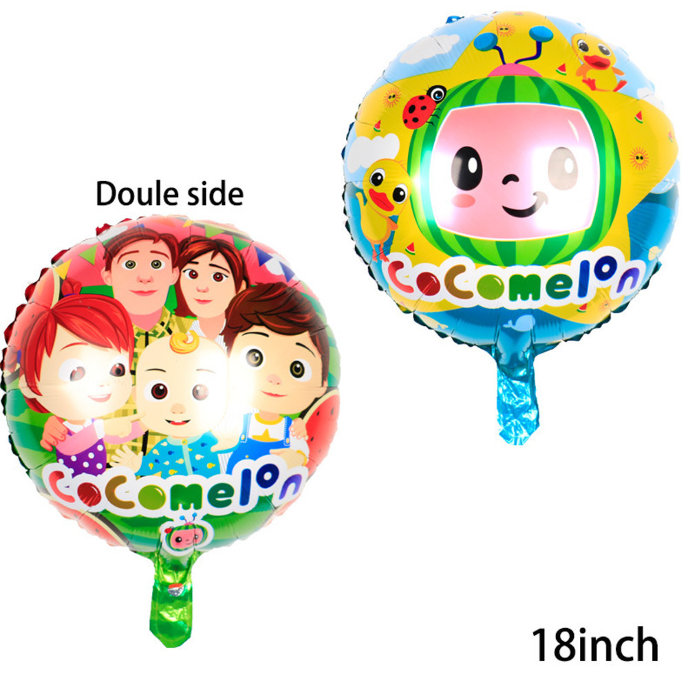 50pcs/bag COCOMELON balloons 18 inch cartoon aluminum film balloon double sides watermelon family birthday party decoration balls gG31805, Blue
50pcs/bag COCOMELON balloons 18 inch cartoon aluminum film balloon double sides watermelon family birthday party decoration balls gG31805, Blue