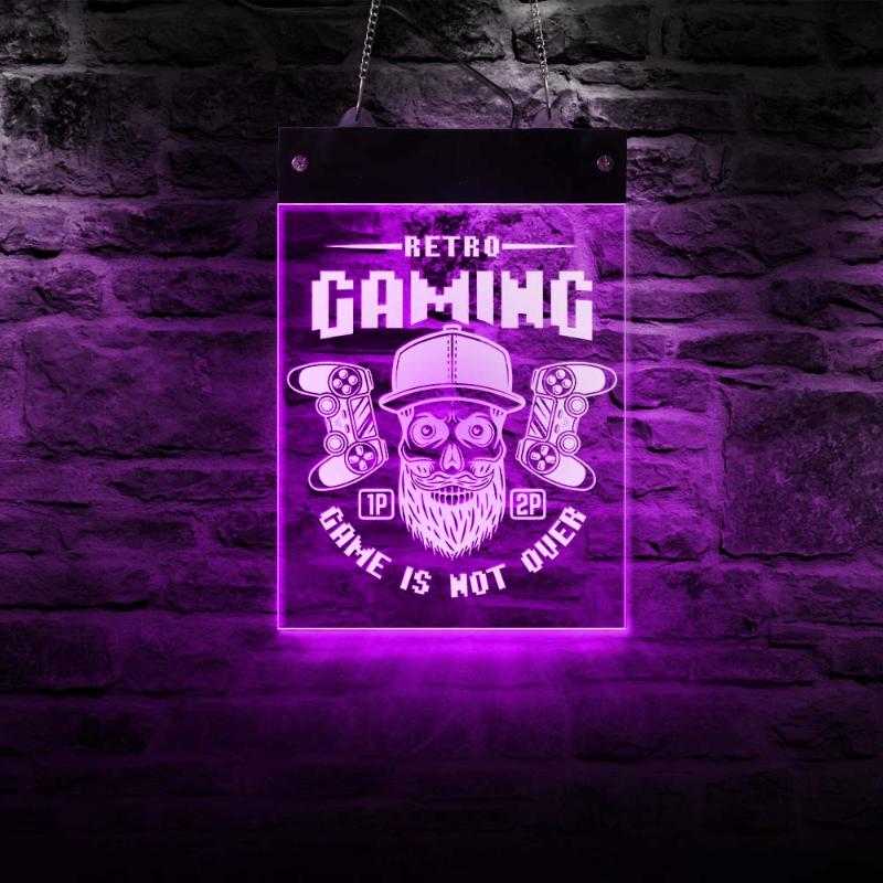 Retro Gaming LED Wall Lighting Sign Classic Gamepads Acrylic Hanging Display Board Novelty Light Man Cave Game Room Art Decor Lamp
Retro Gaming LED Wall Lighting Sign Classic Gamepads Acrylic Hanging Display Board Novelty Light Man Cave Game Room Art Decor Lamp