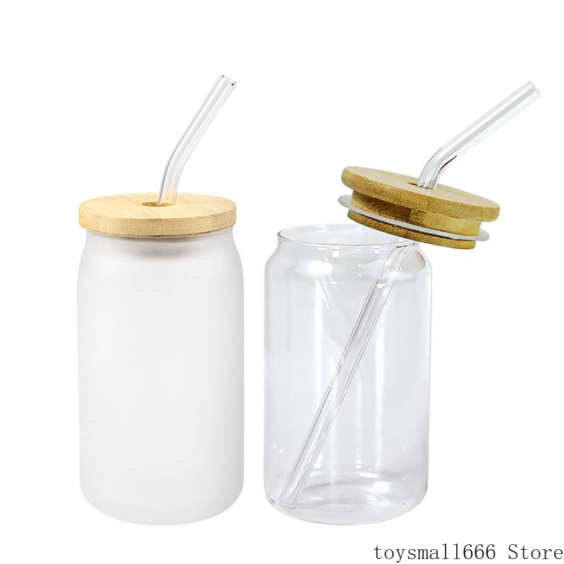 Coffee Mugs 12oz 16oz Sublimation Blanks Cola Can Tumbler Glass Cups Clear Frosted Jar Wide Mouth Mug Beer Iced Tea Glasses With Bamboo Lid & Straws sxm11
Coffee Mugs 12oz 16oz Sublimation Blanks Cola Can Tumbler Glass Cups Clear Frosted Jar Wide Mouth Mug Beer Iced Tea Glasses With Bamboo Lid & Straws sxm11