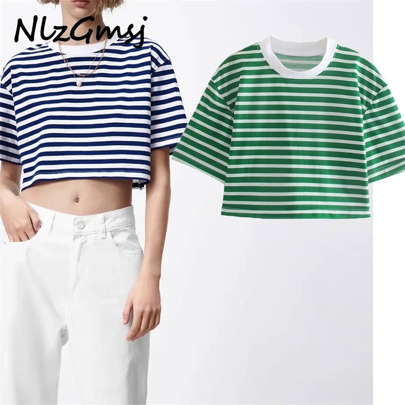 Women T-shirt Summer Striped Loose Top Female T Shirt Clothes Casual O-neck Short Sleeve Tops 04 210628, As picture
Women T-shirt Summer Striped Loose Top Female T Shirt Clothes Casual O-neck Short Sleeve Tops 04 210628, As picture