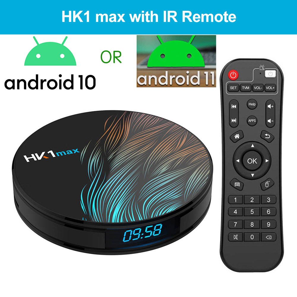 HK1 MAX Android 10 or 11 Smart TV BOX RK3318 BT4.0 Quad Core 2.4G&5G Wireless WIFI 4k Media player
HK1 MAX Android 10 or 11 Smart TV BOX RK3318 BT4.0 Quad Core 2.4G&5G Wireless WIFI 4k Media player