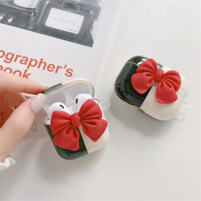 3D Red Bowknot Black White Contrast Color Earphone Cases for AirPods 1 2 3 Pro Hard Cover for Girls Women kawaii Charging Box for Air pod Accessories, A for airpods pro
3D Red Bowknot Black White Contrast Color Earphone Cases for AirPods 1 2 3 Pro Hard Cover for Girls Women kawaii Charging Box for Air pod Accessories, A for airpods pro