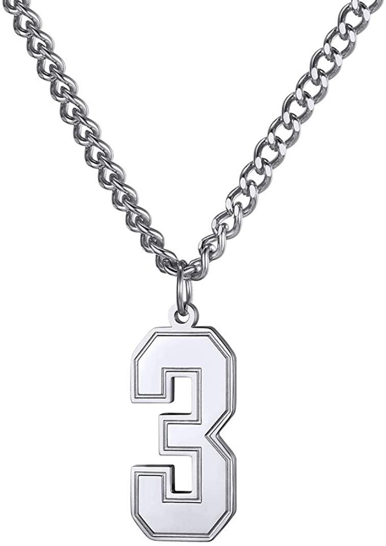 Pendant Necklaces KPOP Number Necklace,Unisex Boys Men Stainless Steel Soccer/Football/Basketball/Baseball Necklace Athlete Sports Fan Gift
Pendant Necklaces KPOP Number Necklace,Unisex Boys Men Stainless Steel Soccer/Football/Basketball/Baseball Necklace Athlete Sports Fan Gift