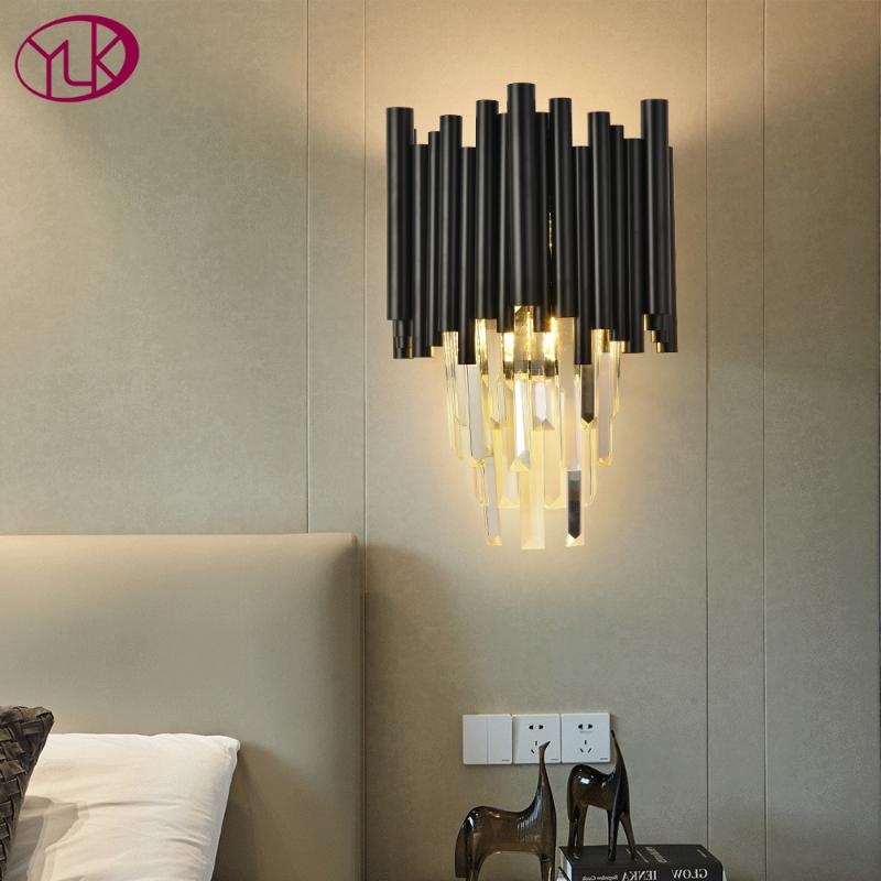Modern Black Wall Lamp For Living Room Bedroom Luxury Home Decor Sconce Lighting Fixture Bedside Crystal Light Lamps
Modern Black Wall Lamp For Living Room Bedroom Luxury Home Decor Sconce Lighting Fixture Bedside Crystal Light Lamps