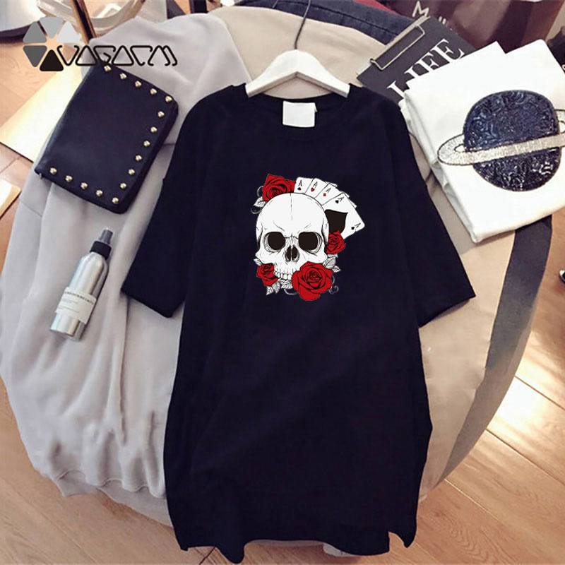 PROPCM Summer Designer Womens Dresses Halloween Flower Skull Print Loose Fashion Plus Size Woman Dress Casual Short Sleeve Clothing O Neck Tshirt, D001 black
PROPCM Summer Designer Womens Dresses Halloween Flower Skull Print Loose Fashion Plus Size Woman Dress Casual Short Sleeve Clothing O Neck Tshirt, D001 black