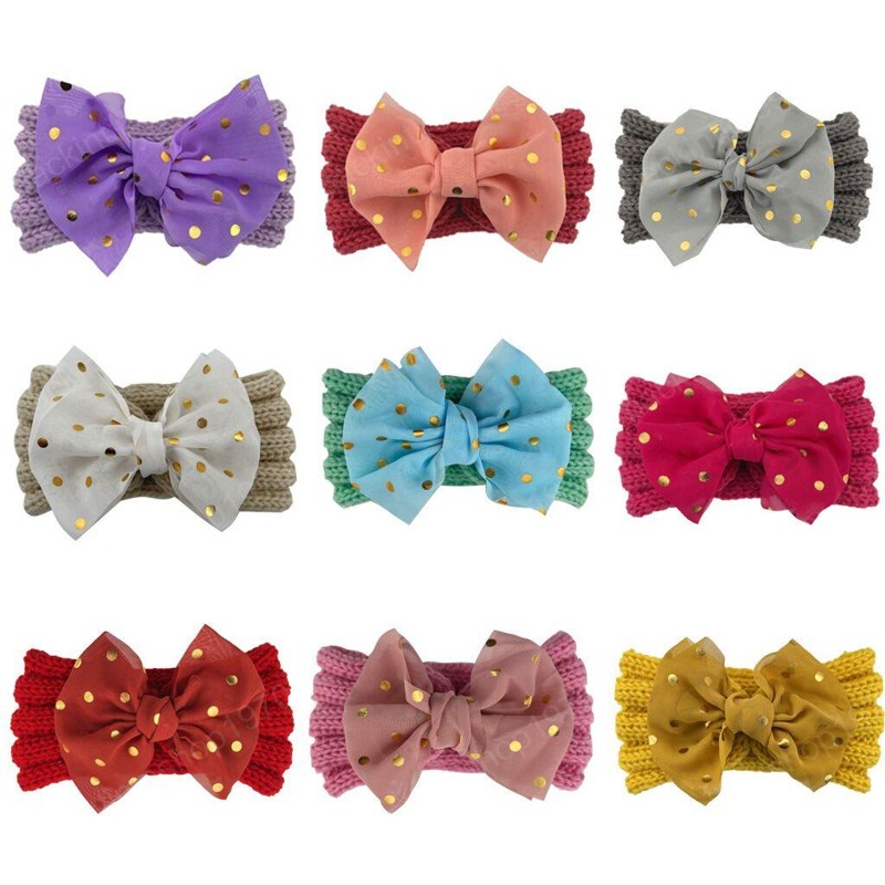 Childrens Bronzing Dots hair band Big Bow Rabbit Ears Headband baby knit Head Wrap Hair Accessories, Mixed color
Childrens Bronzing Dots hair band Big Bow Rabbit Ears Headband baby knit Head Wrap Hair Accessories, Mixed color