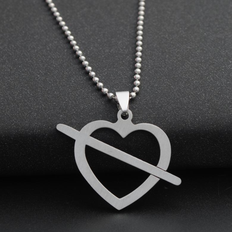 Pendant Necklaces 10 Heart Shape Cupid Arrow Hollow Shaped Necklace Stainless Steel Love At First Sight Symbol
Pendant Necklaces 10 Heart Shape Cupid Arrow Hollow Shaped Necklace Stainless Steel Love At First Sight Symbol
