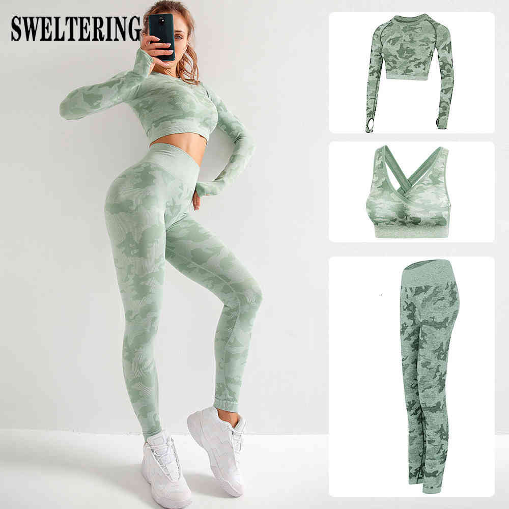 Women's Pants & Capris Yoga Set Seamless Camouflage Sports Wear For Women Gym Camo Fitness Clothing Booty Leggings + Bra Workout S, Green trouser bra
Women's Pants & Capris Yoga Set Seamless Camouflage Sports Wear For Women Gym Camo Fitness Clothing Booty Leggings + Bra Workout S, Green trouser bra
