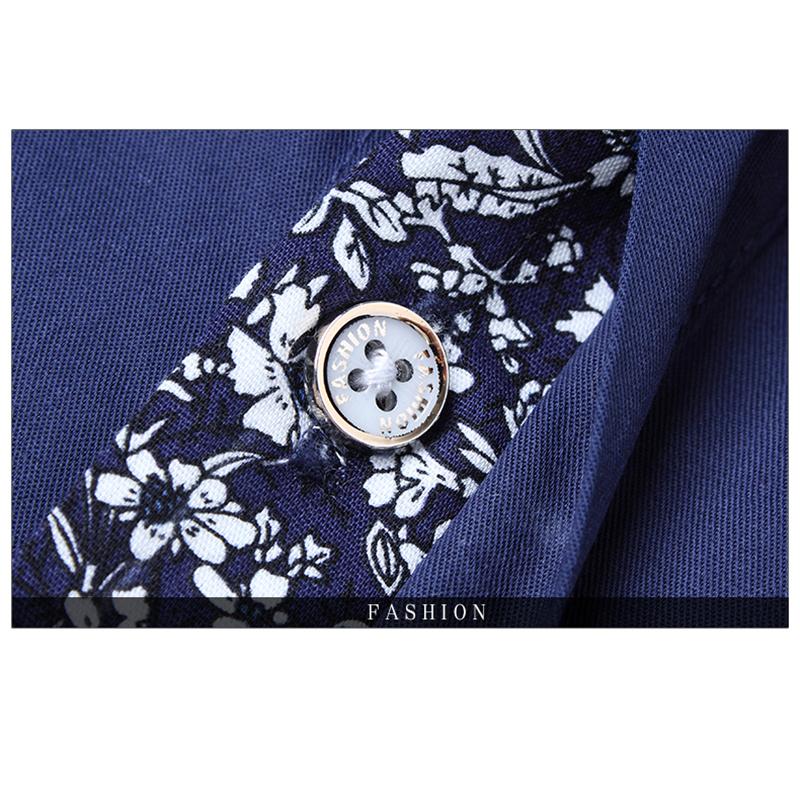 Plus Size 3XL 2021 Men Casual Shirts Non-ironing Long Sleeve Shirt Turn Down Collar Slim Mens Clothes Men's