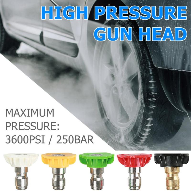 Car High Pressure Washer Tools Cleaning Parts Nozzle Jet Snow Foam Lance Spray Wash Gun Nozzle-Tip 0 to 65 Degrees Auto Cleaner Tool