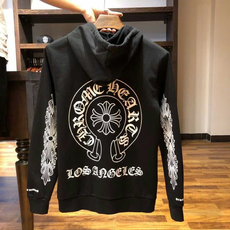 chrome hooded hearts Spring and autumn new Croix zipper coat horseshoe Sanskrit cross print men's and women's loose sweater couple, Black
chrome hooded hearts Spring and autumn new Croix zipper coat horseshoe Sanskrit cross print men's and women's loose sweater couple, Black