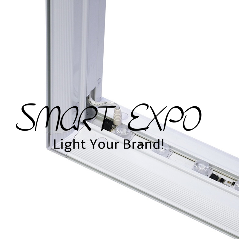 3x3m Modular Double Sided LightBox Booth Advertising Display with Frame Kits Custom Print Carry Bag