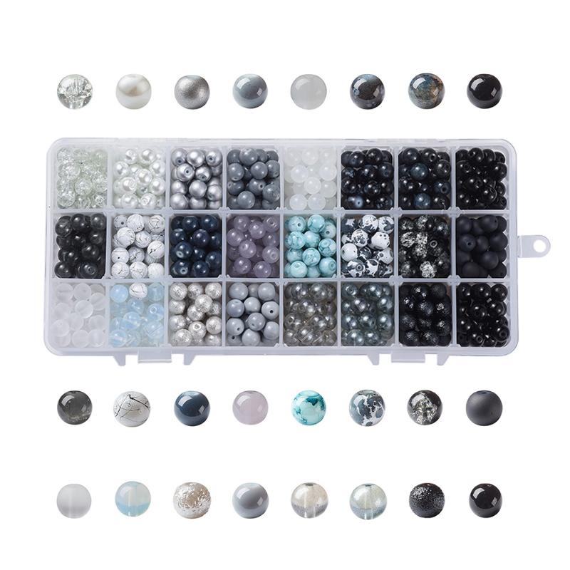 Charms Gradient Glass Beads Scattered Round Handmade Bracelet Necklace Beaded Material Diy Accessories, Bronze;silver
Charms Gradient Glass Beads Scattered Round Handmade Bracelet Necklace Beaded Material Diy Accessories, Bronze;silver