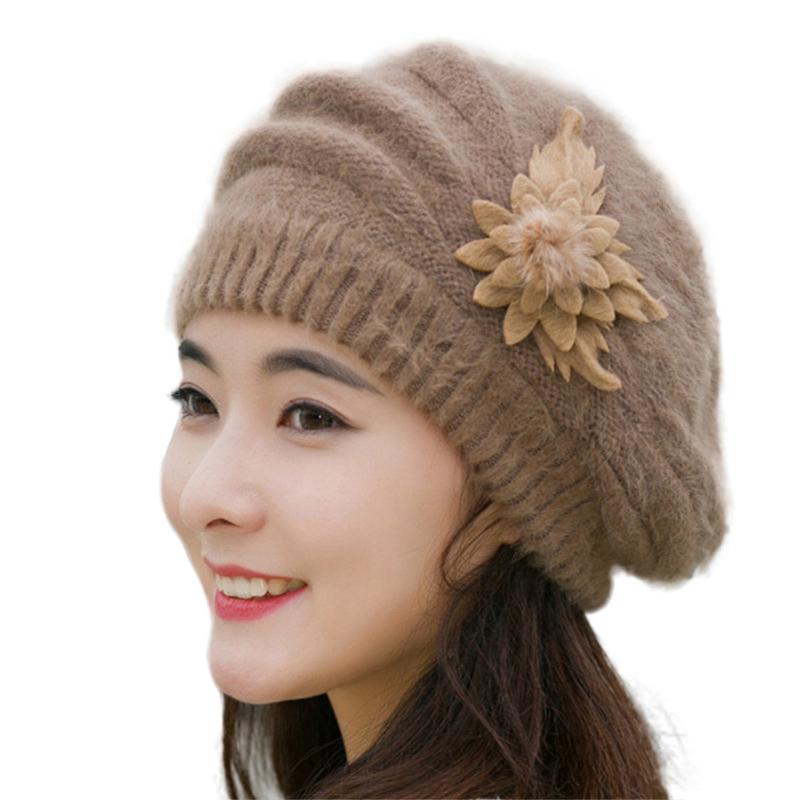 Beanies Fashion Womens Flower Knit Crochet Beanie Hat Winter Warm Cap Beret Fluffy Cute Windproof Ear Muffs
Beanies Fashion Womens Flower Knit Crochet Beanie Hat Winter Warm Cap Beret Fluffy Cute Windproof Ear Muffs