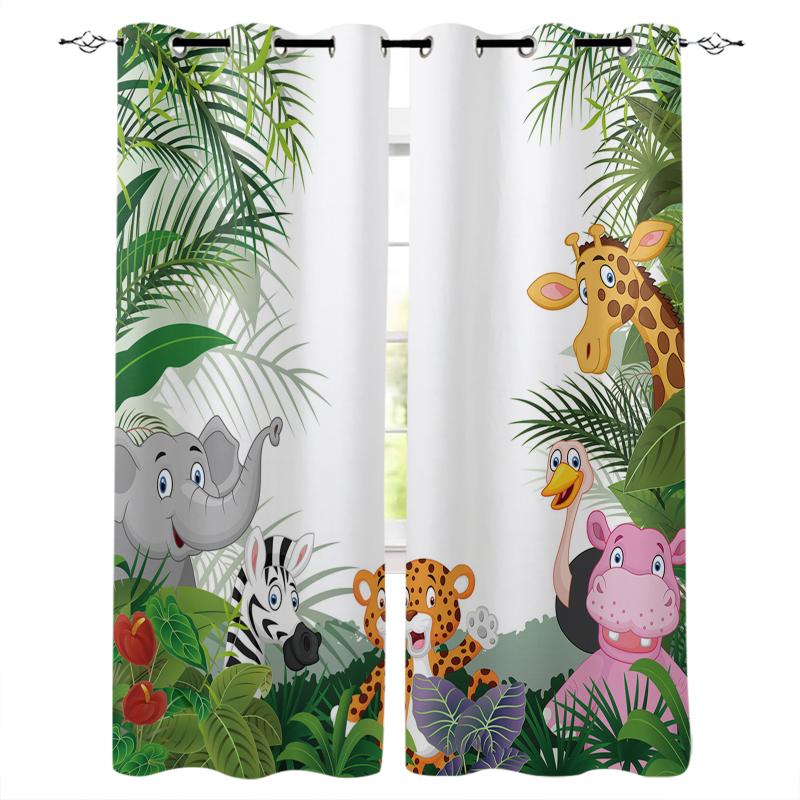 Jungle Animal Cartoon Giraffe Blackout Curtains Home Decor Living Room Window Children's Bedroom Curtain & Drapes
Jungle Animal Cartoon Giraffe Blackout Curtains Home Decor Living Room Window Children's Bedroom Curtain & Drapes