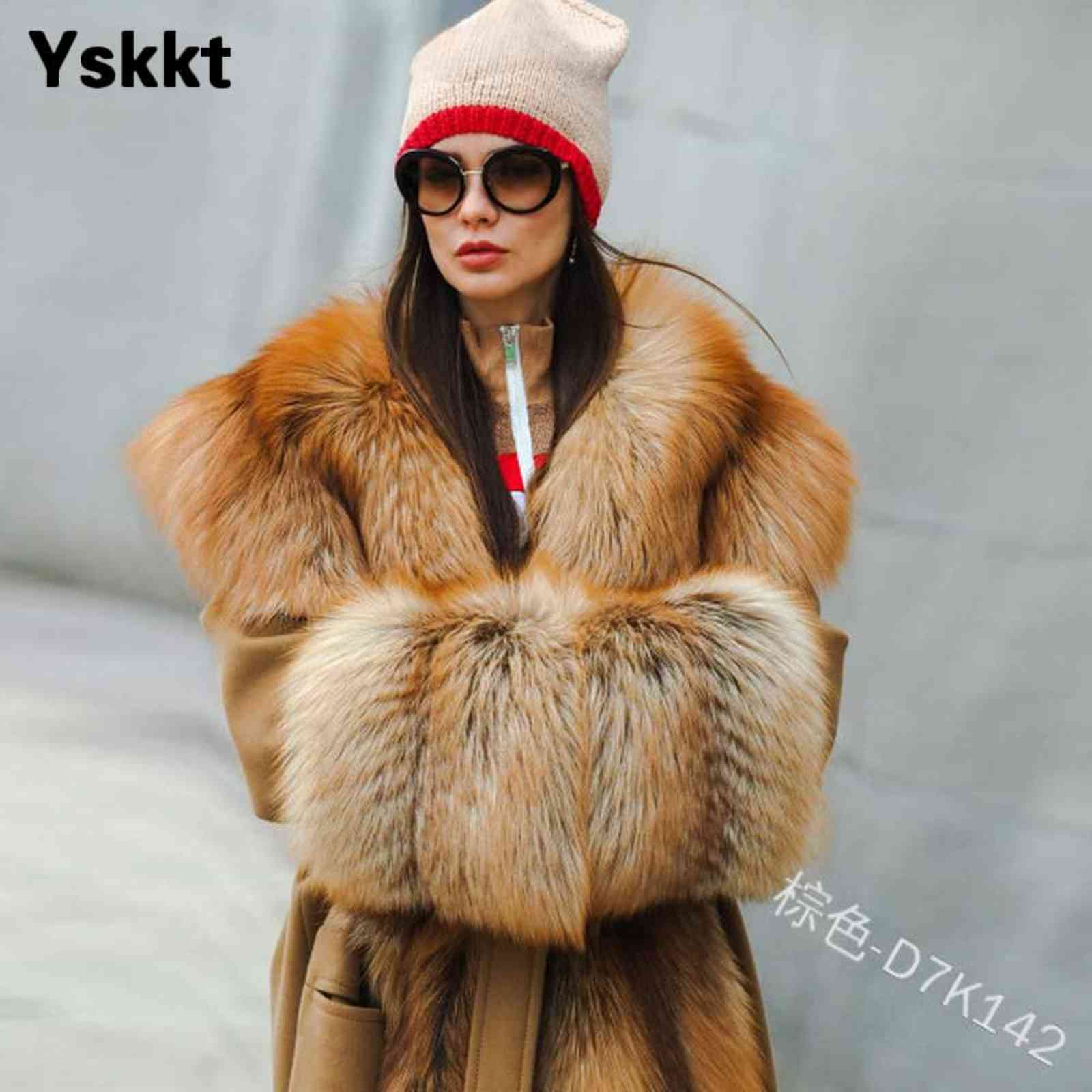 Winter Women Faux Fur Coat Long Solid Color Trim s Belt ry Womens Warm Jackets Sleeve Elegant Lady Fashion 211119