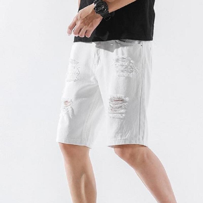 Men's Shorts Summer Mens Trendy Denim Mid-pants Five-point Pants Color Fashion Ripped Straight Loose Trousers -40, White;black
Men's Shorts Summer Mens Trendy Denim Mid-pants Five-point Pants Color Fashion Ripped Straight Loose Trousers -40, White;black