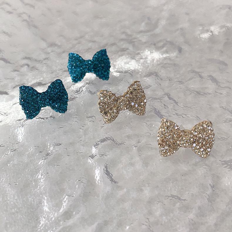Stud 2022 Korean Full Rhinestone Bowknot Trendy Small Blue Earrings For Women Fashion Jewelry Party Sweet Pendientes, Golden;silver
Stud 2022 Korean Full Rhinestone Bowknot Trendy Small Blue Earrings For Women Fashion Jewelry Party Sweet Pendientes, Golden;silver