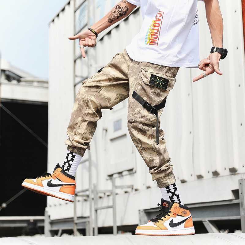 Streetwear Harem Joggers Men Ribbons Side-pockets Camouflage Military Mens Trousers Casual Slim Cargo Pants For Man X0615, Beige grey
Streetwear Harem Joggers Men Ribbons Side-pockets Camouflage Military Mens Trousers Casual Slim Cargo Pants For Man X0615, Beige grey