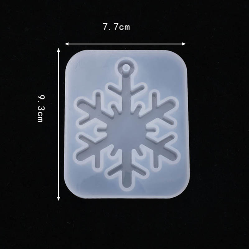 1Pcs Christmas Ornament Cake Mould Transparent Multi Purpose Silicone Craft Jewelry Making Soft DIY Handmade Tools