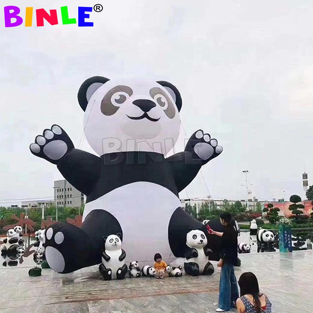 2021 Cute Giant Inflatable Panda,Panda Bear Cartoon Character For Kids Event Advertising