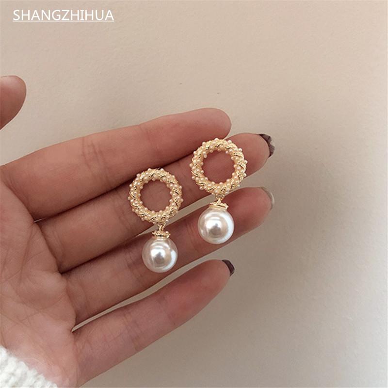 Dangle & Chandelier SHANGZHIHUA Korean Classic Retro Baroque Luxury Pearl Pendant Earrings For Women Trend 2021 Christmas Party Gift Accesso, Silver
Dangle & Chandelier SHANGZHIHUA Korean Classic Retro Baroque Luxury Pearl Pendant Earrings For Women Trend 2021 Christmas Party Gift Accesso, Silver