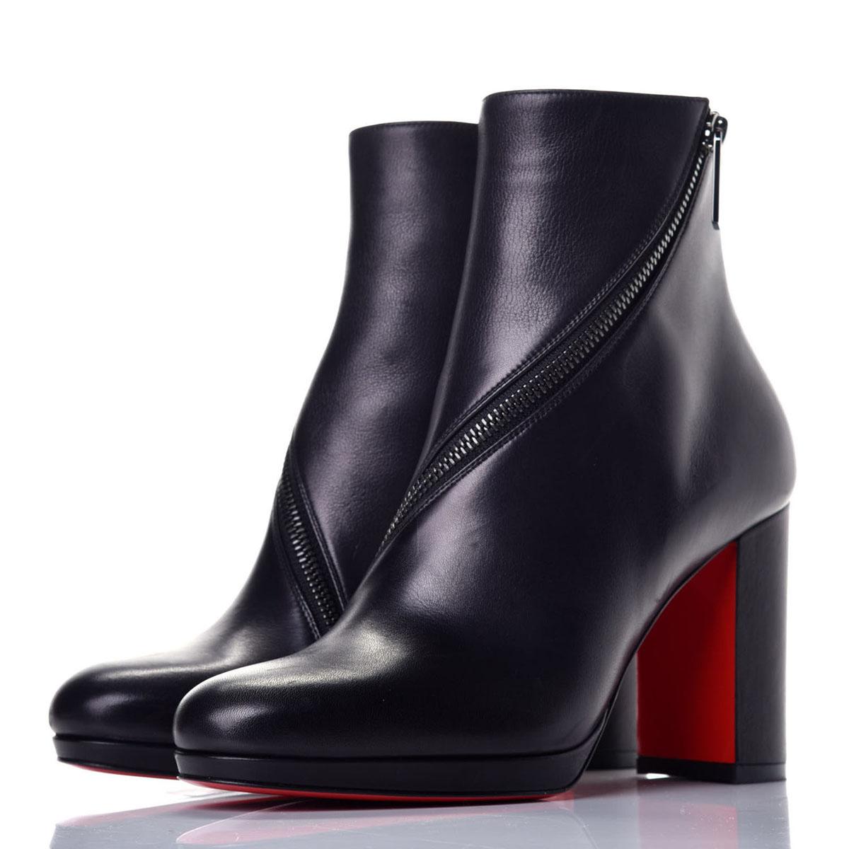 Famous Design Red Bottom Ankle Boots Round Toe High Heels Zip Chunky Heels Sexy Women Booty Ladies Bottes Red Sole Booties EU35-43, Black
Famous Design Red Bottom Ankle Boots Round Toe High Heels Zip Chunky Heels Sexy Women Booty Ladies Bottes Red Sole Booties EU35-43, Black
