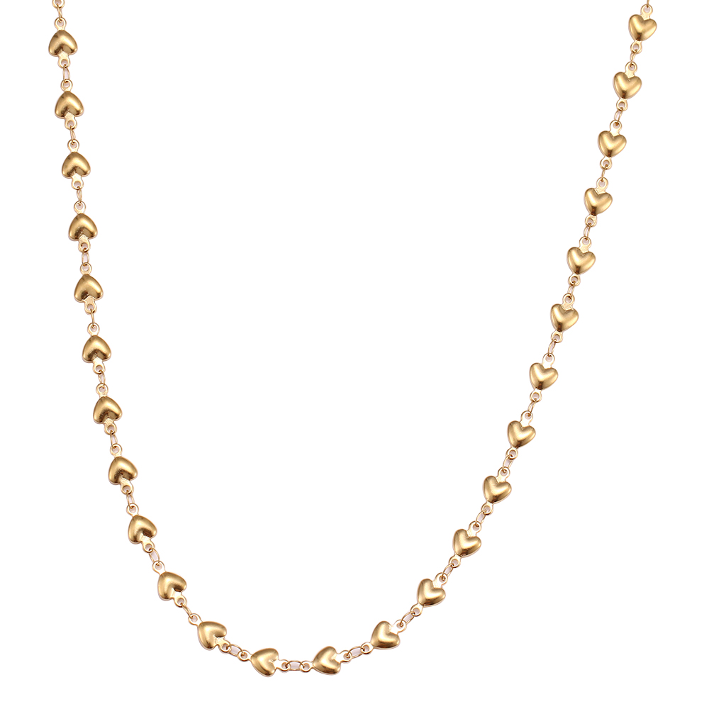 Stainless Steel Chain Necklaces for Man and Women Gold Silver Color for Pendant Heart-shaped Donot Fade Jewelry