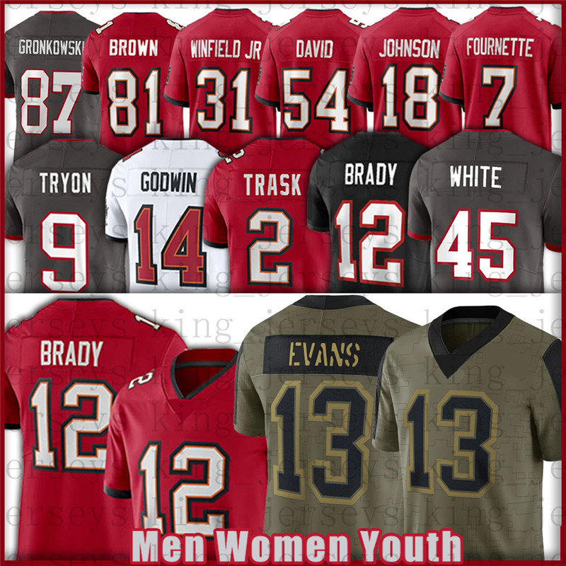12 Tom Brady Jerseys 13 Mike Evans 2 Kyle Trask 87 Rob Gronkowski Joe Tryon Chris Godwin Ronald Jones II Fournette Winfield Devin White 54 Lavonte David, Women(hai dao)
12 Tom Brady Jerseys 13 Mike Evans 2 Kyle Trask 87 Rob Gronkowski Joe Tryon Chris Godwin Ronald Jones II Fournette Winfield Devin White 54 Lavonte David, Women(hai dao)