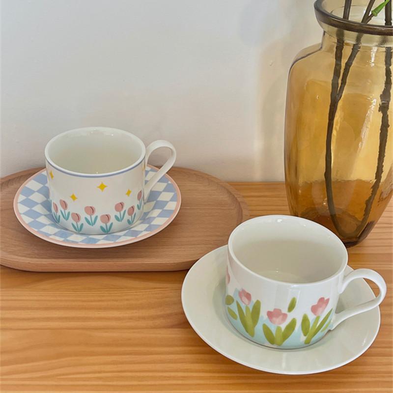 Cups & Saucers Cutelife Vintage Flower Ceramic Coffee Cup Saucer Kitchen Breakfast Drinking Milk Tea Set Reusable Decorative Tableware
Cups & Saucers Cutelife Vintage Flower Ceramic Coffee Cup Saucer Kitchen Breakfast Drinking Milk Tea Set Reusable Decorative Tableware