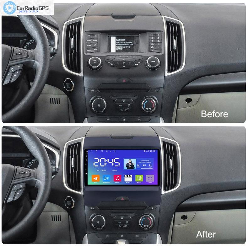 Car dvd Radio Multimedia Android 10 Player for Ford EDGE RANGER 2015-2018 Navigation support Steer Wheel Control