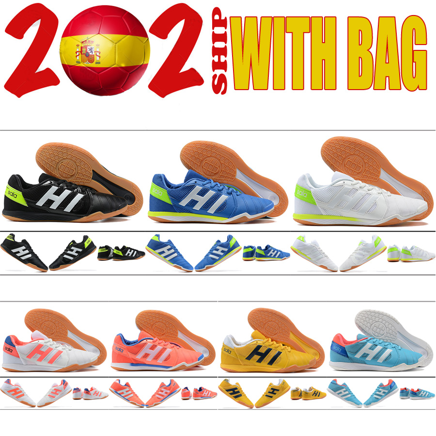 High Quality Super Sala Indoor Mens Football Cleats Low Soccer Boots Shoes Flats MD Sole Breathable Footwear Yellow White Pink Blue Black botas de futbol eur39-46, Shoes original box
High Quality Super Sala Indoor Mens Football Cleats Low Soccer Boots Shoes Flats MD Sole Breathable Footwear Yellow White Pink Blue Black botas de futbol eur39-46, Shoes original box