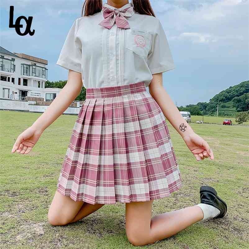 Summer Spring High Waist Janpanese Style Pleated Skirts for Girls Cute Sweet Ladies Plaid Mini Skirt Women 210519, 01
Summer Spring High Waist Janpanese Style Pleated Skirts for Girls Cute Sweet Ladies Plaid Mini Skirt Women 210519, 01