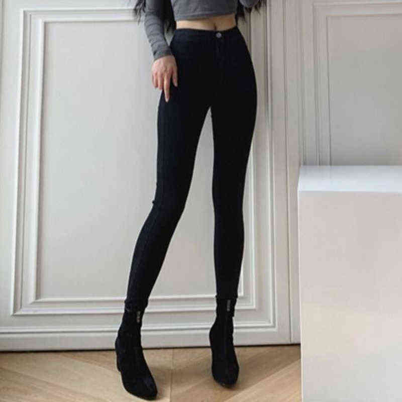 Women Stretch Slim Jeans Skinny High Waist Woman Denim Pencil Pants Female Trousers Multi-size Spring Autumn jean femme 211112