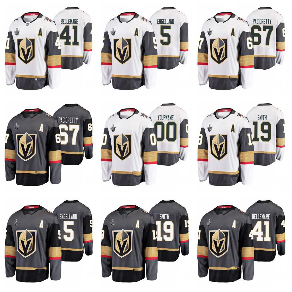 n Vegas Golden Knights 67 Max Pacioretti 29 Mark Andre 75 Ryan Reaves 61 Mark Stone 71 William Karlsson Custom Patch Gray Jersey