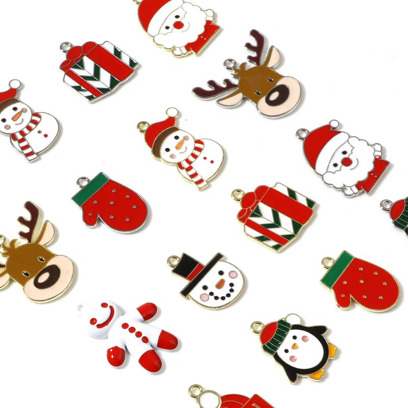 Charms 5/10pcs Christmas Series Pendant For Bracelet Earrings Jewelry Making Xmas Tree Decor Kids Gifts DIY Accessories
Charms 5/10pcs Christmas Series Pendant For Bracelet Earrings Jewelry Making Xmas Tree Decor Kids Gifts DIY Accessories