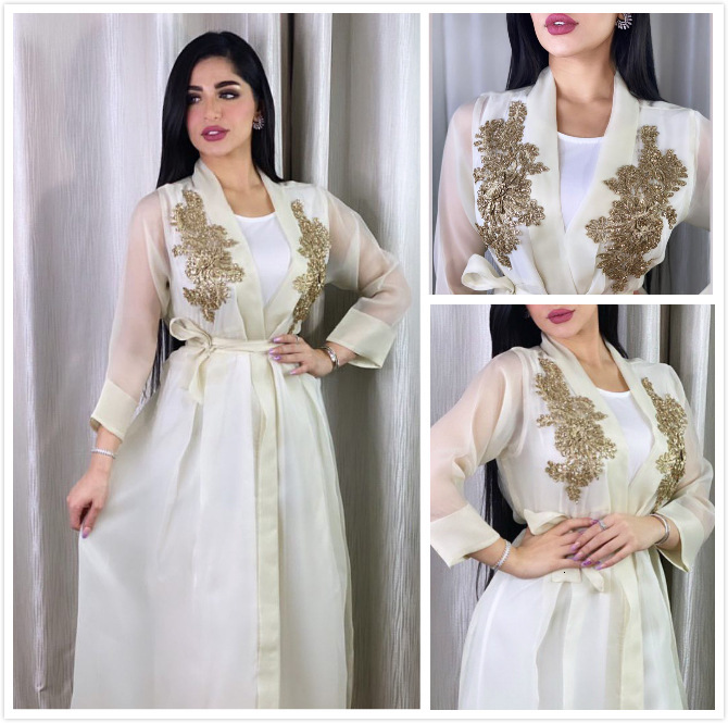 Ethnic Clothing Ramadan Turkey Open Abaya Dubai Muslim Sets Evening Dresses for Women Islam European Caftan Marocain Musulman Ense
Ethnic Clothing Ramadan Turkey Open Abaya Dubai Muslim Sets Evening Dresses for Women Islam European Caftan Marocain Musulman Ense