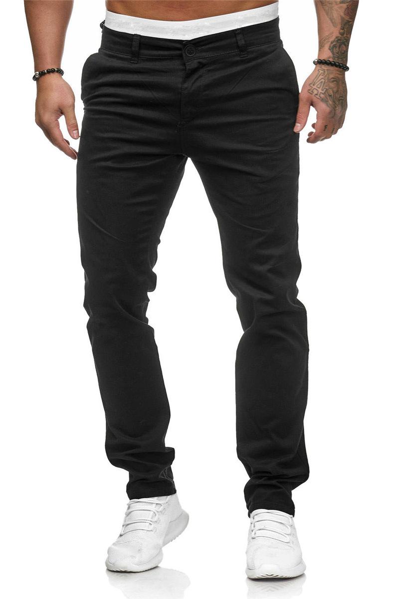 The Leisure Trousers Male Pure European And American Wind Cultivate Morality Pants F328 Multicolor Men's