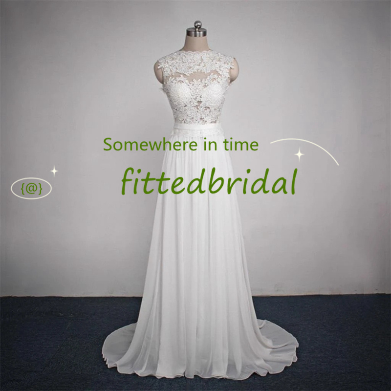 New Scoop Neck Long Sleeveless Bridal Gowns Lace A Line Chiffon Wedding Dresses Sweep Train Covered Button Custom Made, Red
New Scoop Neck Long Sleeveless Bridal Gowns Lace A Line Chiffon Wedding Dresses Sweep Train Covered Button Custom Made, Red