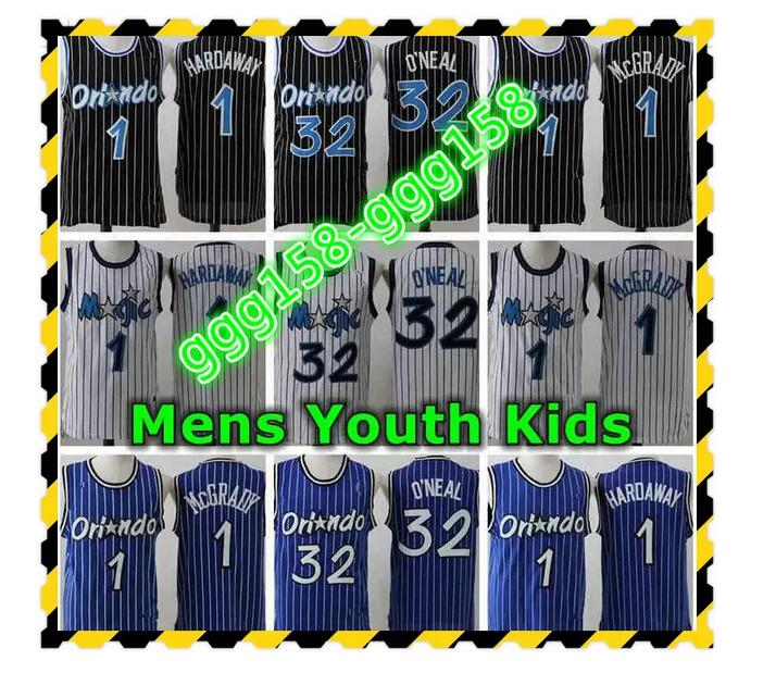 Retro Mens Youth Kids 1 Anfernee Hardaway 32 McGrady Basketball Jerseys Authentic Stitched Classic Mesh Orlandos Jersey, With real logo
Retro Mens Youth Kids 1 Anfernee Hardaway 32 McGrady Basketball Jerseys Authentic Stitched Classic Mesh Orlandos Jersey, With real logo