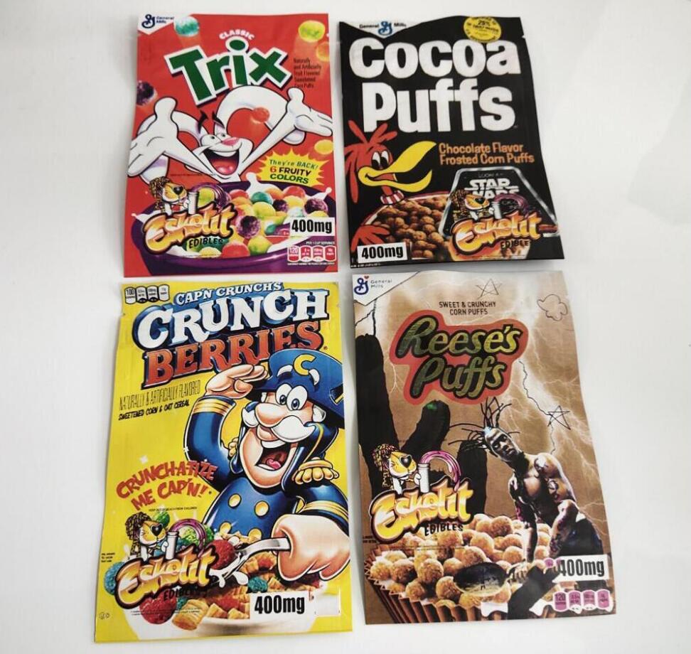 resealable esketit Mylar Bag CRUNCH BERRIES REESE COCOA PUFFS TRIX Edibles Gummies Packaging Zipper Pouch 400mg
resealable esketit Mylar Bag CRUNCH BERRIES REESE COCOA PUFFS TRIX Edibles Gummies Packaging Zipper Pouch 400mg