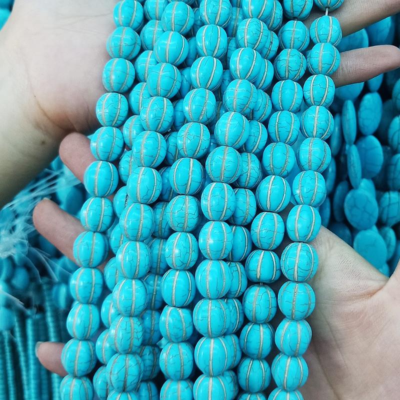 Other Natural Blue Stone Watermelon-shaped Beads10-14m Semi-precious Stones Loose Beads DIY Bracelet Accessories 39cm
Other Natural Blue Stone Watermelon-shaped Beads10-14m Semi-precious Stones Loose Beads DIY Bracelet Accessories 39cm