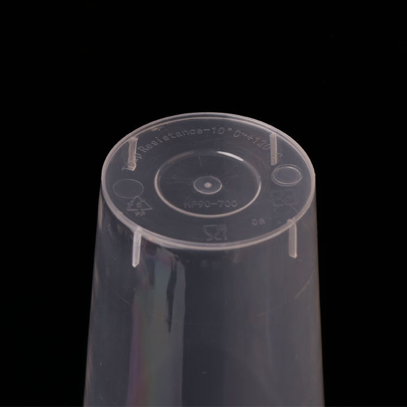 700ML /24oz Juice Coffee Milky Tea Disposable Plastic For Party Weddings Desserts Drinking Cups with Lid Free shipping