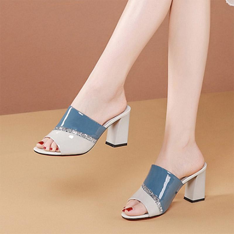 Slippers 2021 Summer Women Slipper High Heels Dress Shoes Peep Toe Pumps Bling Fashion Slides Ol Office Lady Zapatos Mujer 9103G, Gray
Slippers 2021 Summer Women Slipper High Heels Dress Shoes Peep Toe Pumps Bling Fashion Slides Ol Office Lady Zapatos Mujer 9103G, Gray