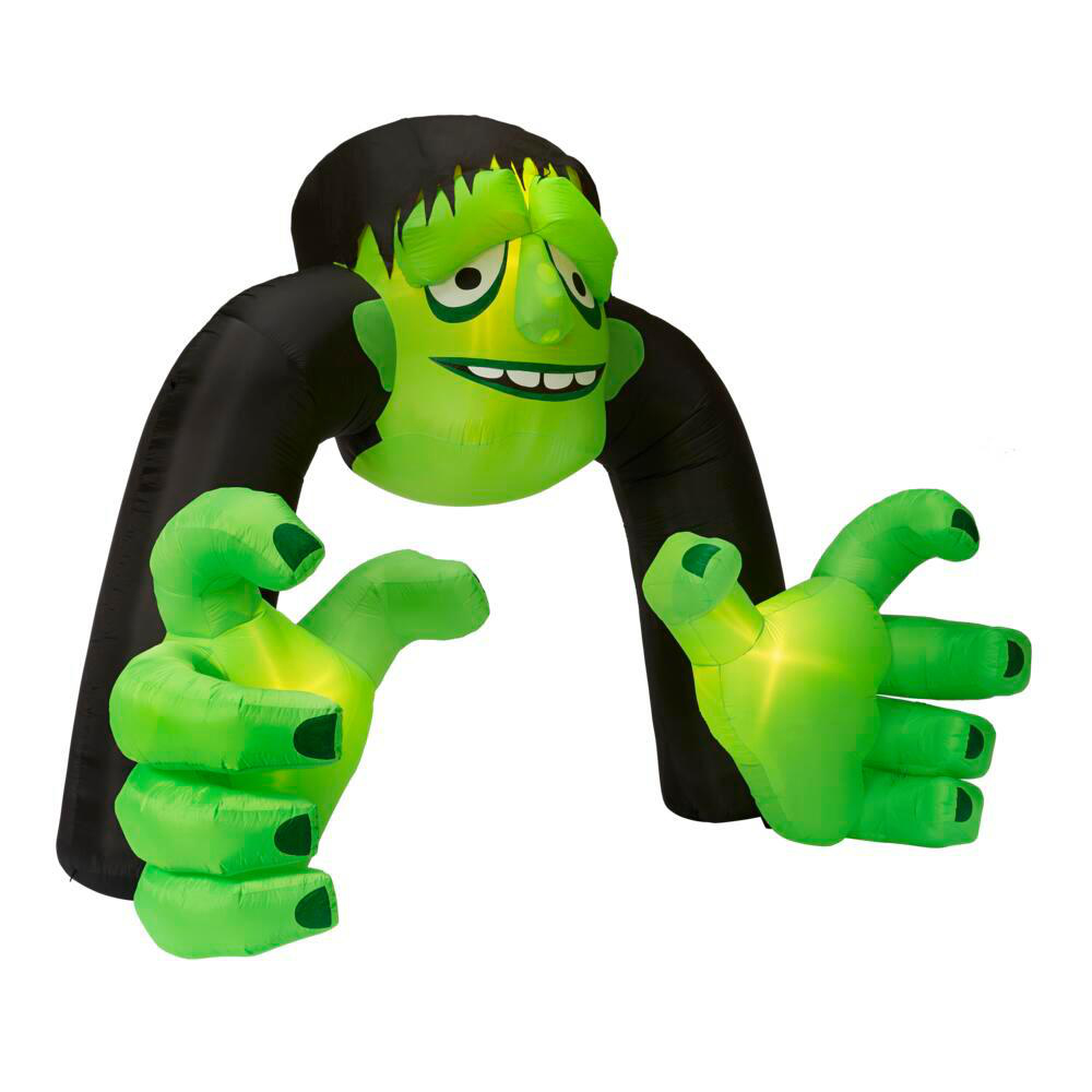 5x5m large Airblown led lighted giant inflatable monster archway for Yard Decorations Halloween Party Supplies Favors