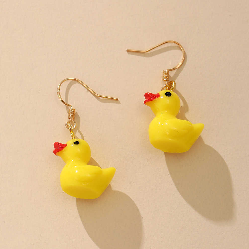 Womens Earrings Hoop Dangle Stud gold silver plated Fashion sweet little yellow duck Earring long exaggerated lemon temperament female
Womens Earrings Hoop Dangle Stud gold silver plated Fashion sweet little yellow duck Earring long exaggerated lemon temperament female