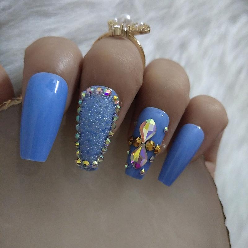 False Nails 2021 Luxury Jewelry Short Ballet Coffin Shaped Fake Nail Crystal Drill Blue, Red;gold
False Nails 2021 Luxury Jewelry Short Ballet Coffin Shaped Fake Nail Crystal Drill Blue, Red;gold