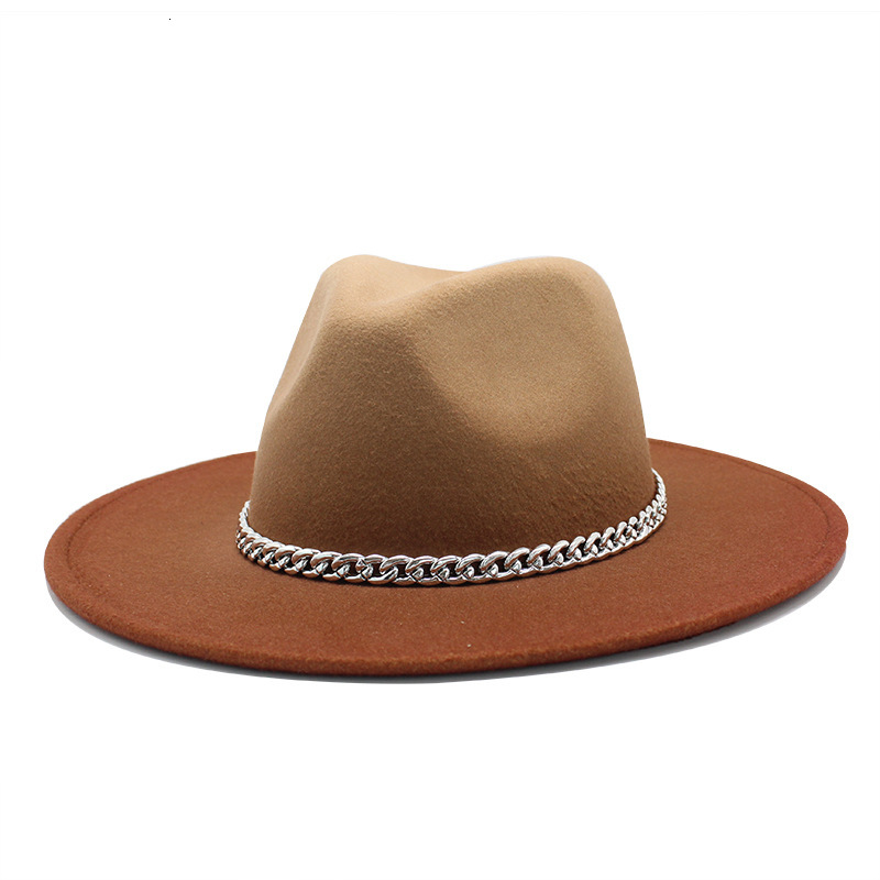 Berets Women Men Woolen Vintage Trilby Felt Fedora Hat With Wide Brim Gentleman Elegant Gradient Color For Lady Winter Autumn Jazz, Brown
Berets Women Men Woolen Vintage Trilby Felt Fedora Hat With Wide Brim Gentleman Elegant Gradient Color For Lady Winter Autumn Jazz, Brown