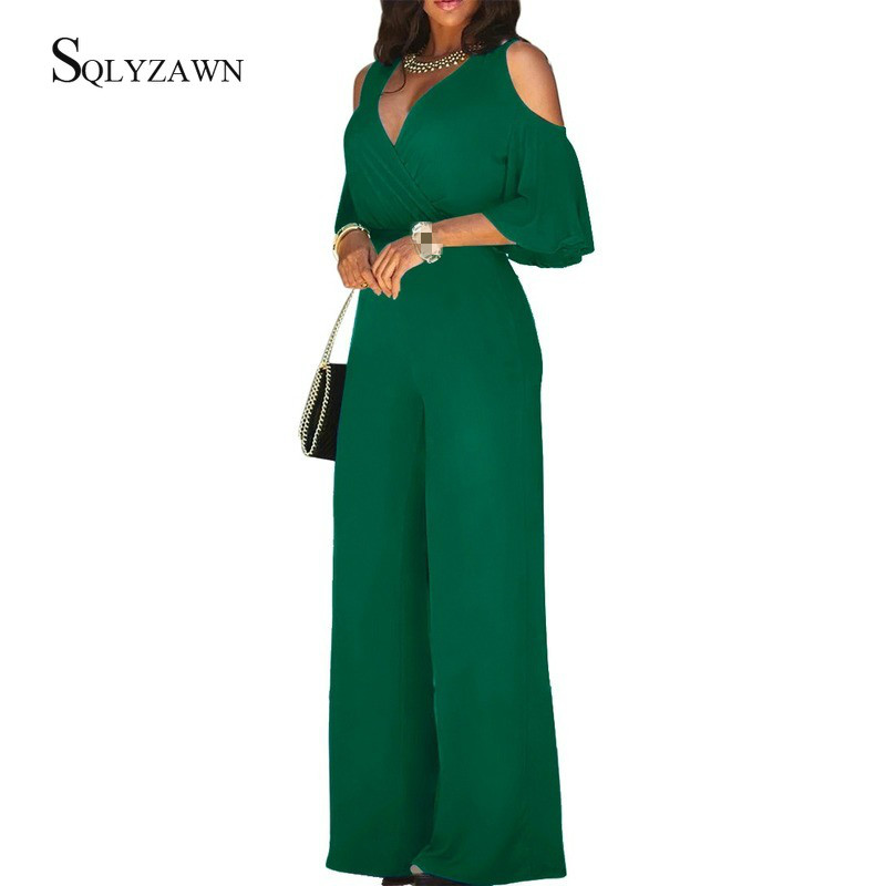 Women Sexy Off Shoulder Flare Sleeve Palazzo Wide Leg Pants Jumpsuit Vintage Elegant Loose Romper Streetwear V Neck Long Overall, Green
Women Sexy Off Shoulder Flare Sleeve Palazzo Wide Leg Pants Jumpsuit Vintage Elegant Loose Romper Streetwear V Neck Long Overall, Green