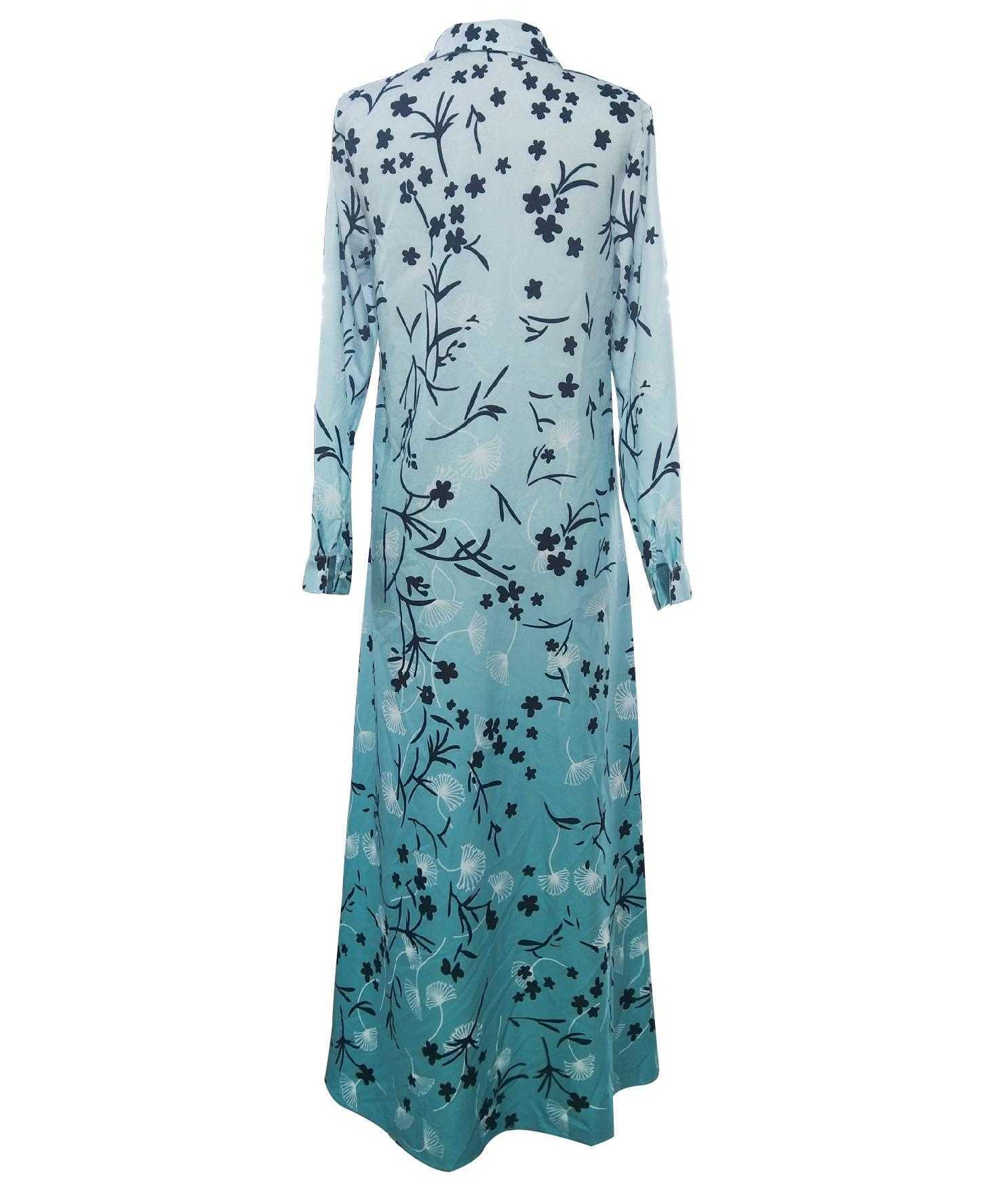Z-ZOUX Women Dress Long Floral Shirt Maxi Boho Summer Flower Print Sleeve Plus Size Vintage XXL 210706